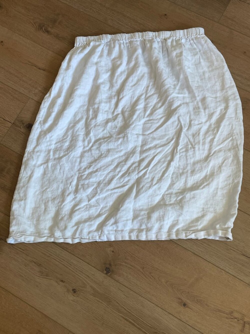 Light and Breezy Handmade 100% Linen Elastic Waist Midi Skirt Perfect for Summer
